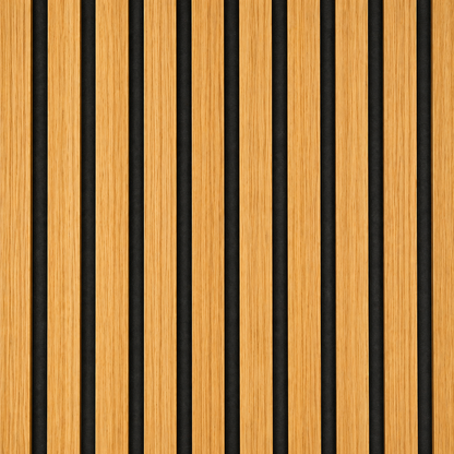 Panel Listonado de Madera para Pared 270x110 cm