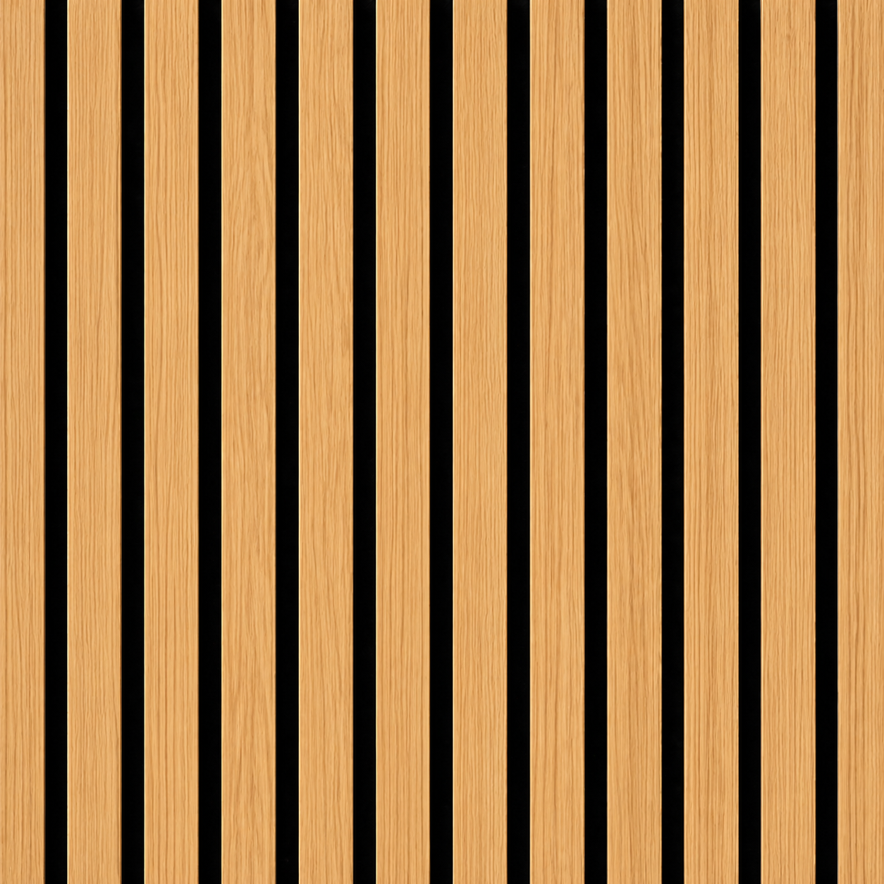 Panel Listonado de Madera para Pared 270x110 cm