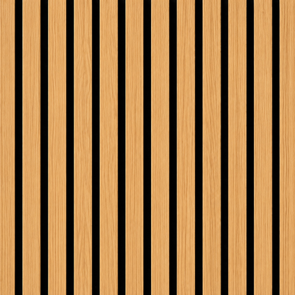 Panel Listonado de Madera para Pared 270x110 cm
